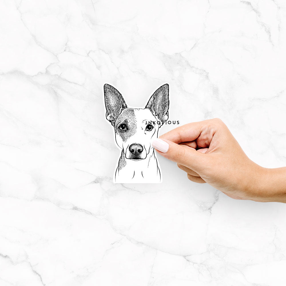 Roo the Mixed Breed - Decal Sticker