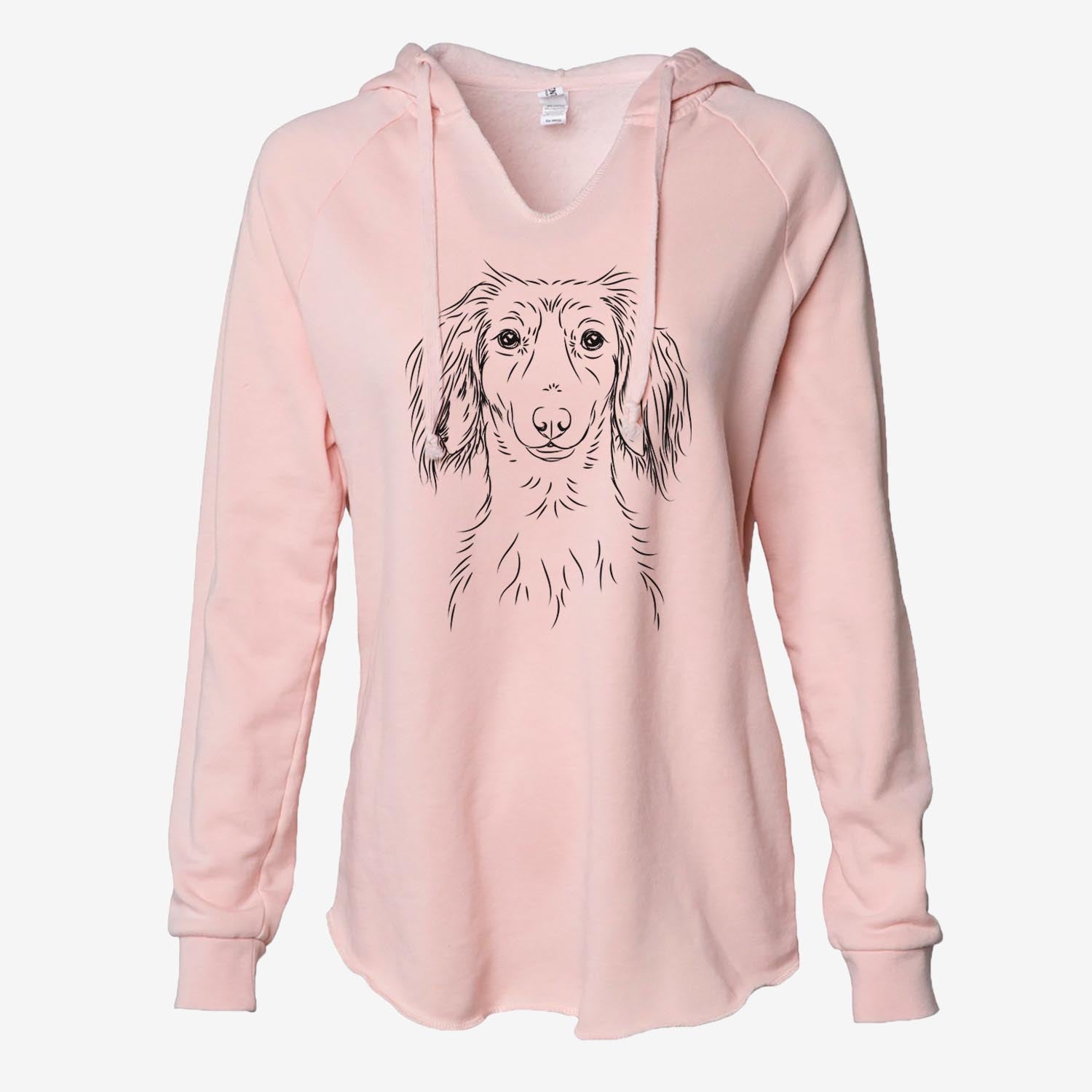 Roux the Long Haired Dachshund - Cali Wave Hooded Sweatshirt