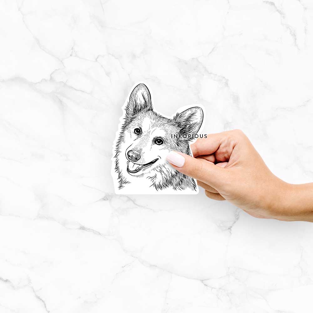 Scout the Pembroke Welsh Corgi - Decal Sticker