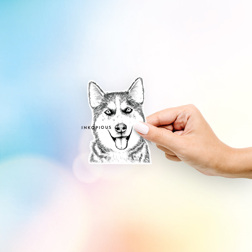 Sesi the Siberian Husky - Decal Sticker