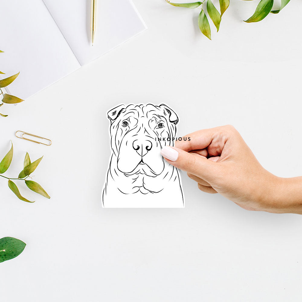 Sharpy the Shar Pei - Decal Sticker