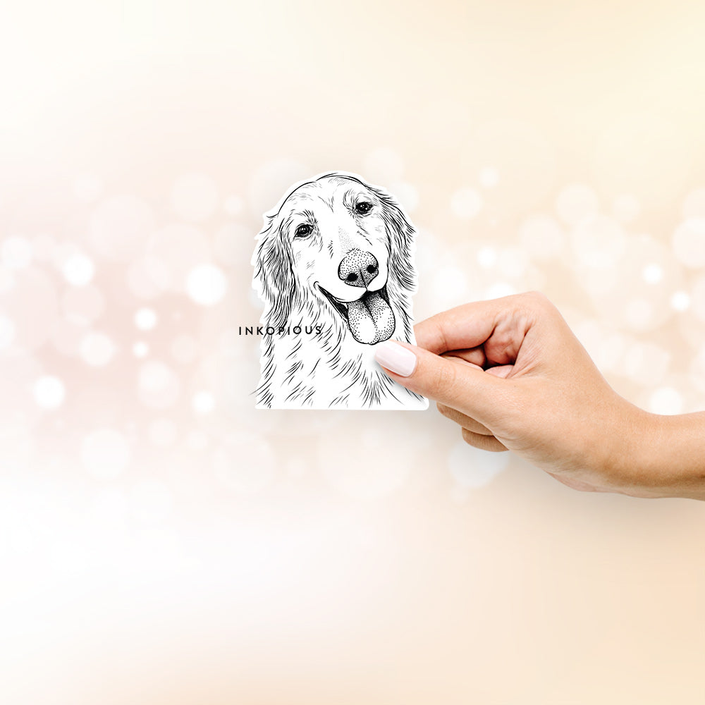 Shelby the Golden Retriever - Decal Sticker