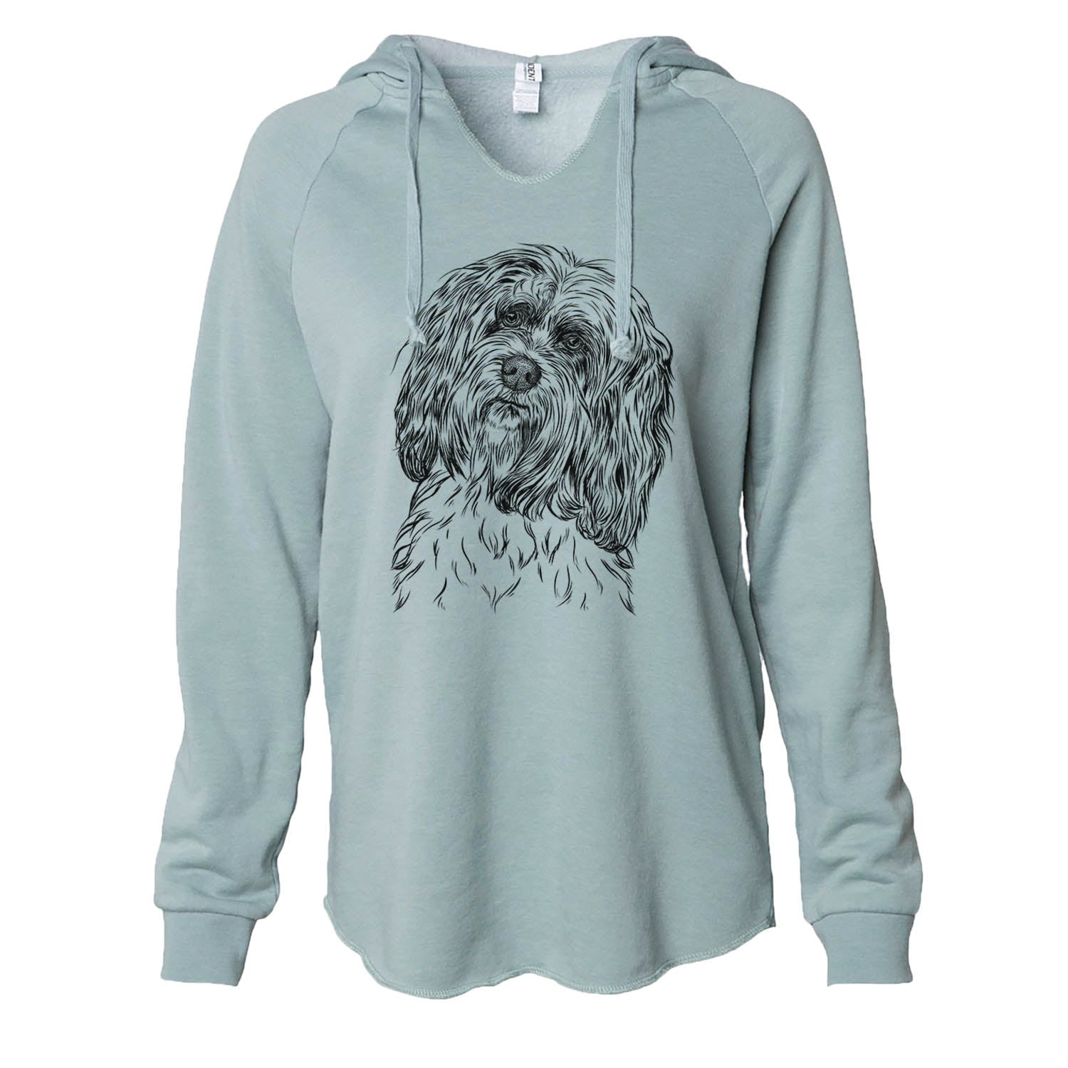 Shenpa the Tibetan Terrier - Cali Wave Hooded Sweatshirt