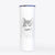 Stache the Longhaired Mustache Cat - 20oz Skinny Tumbler