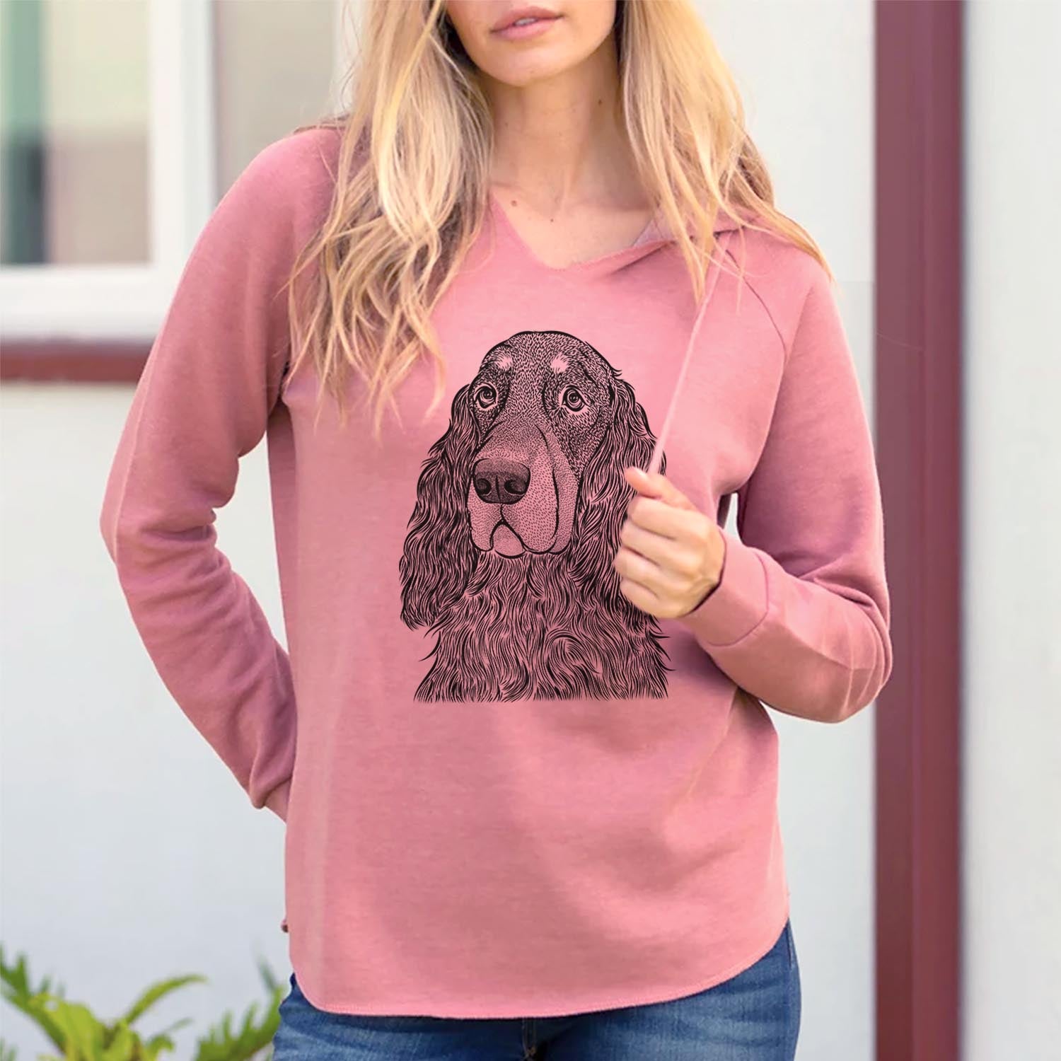 Stormy the Gordon Setter - Cali Wave Hooded Sweatshirt