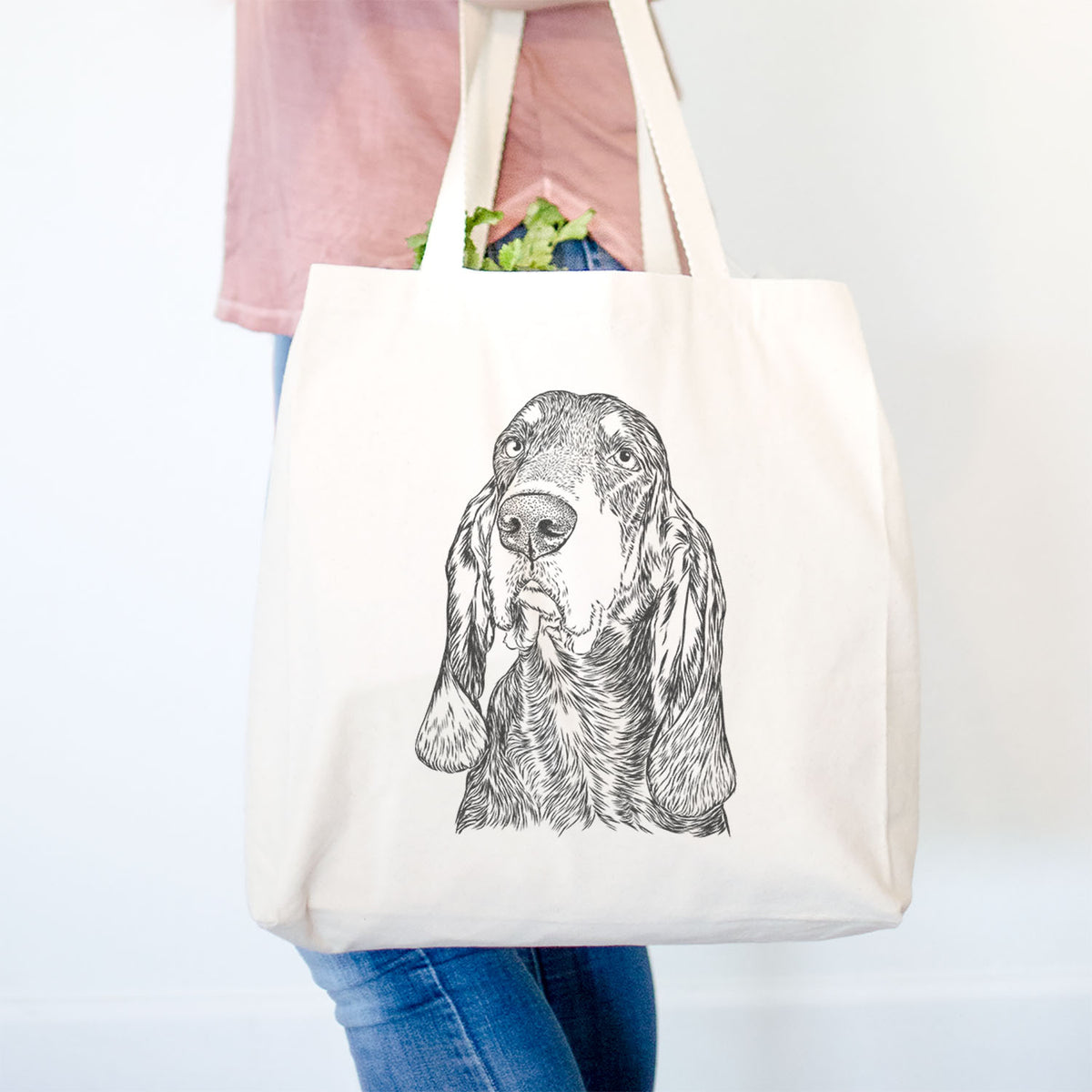 Stu the Black and Tan Coonhound - Tote Bag