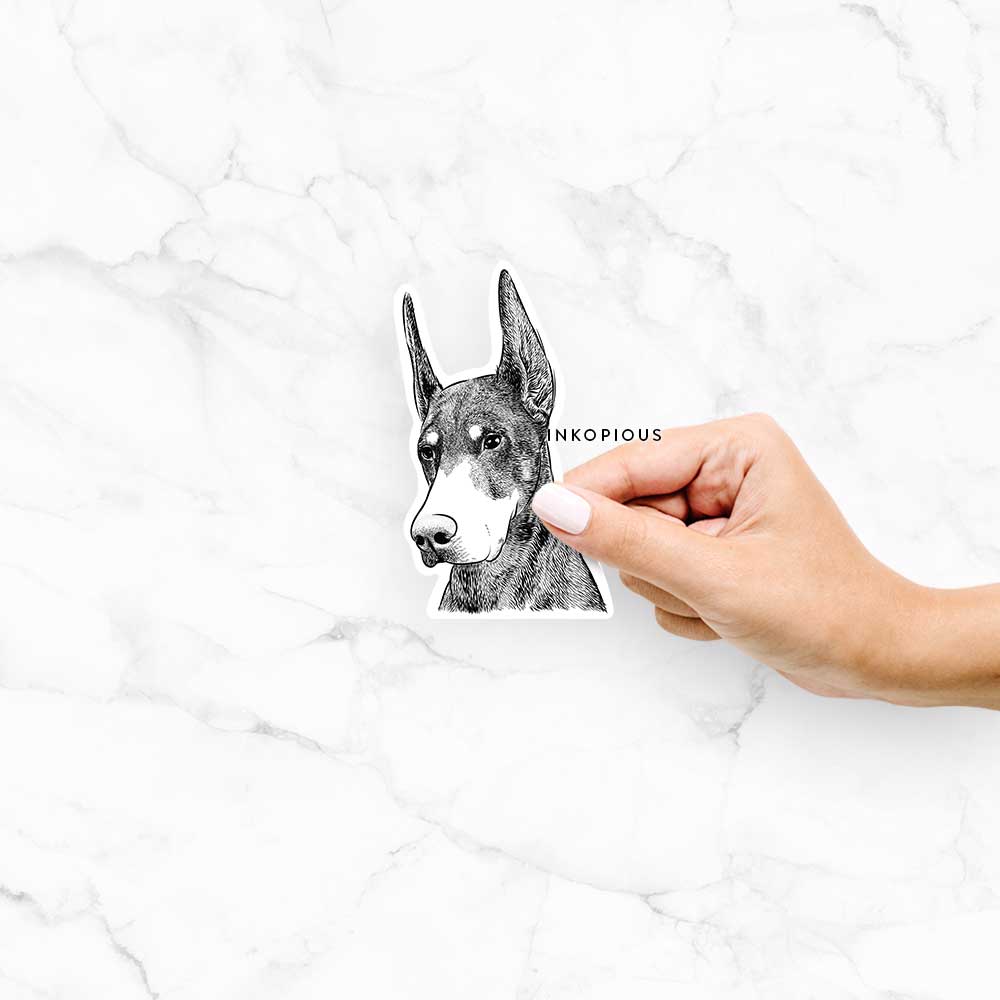 Sunny the Doberman Pinscher - Decal Sticker