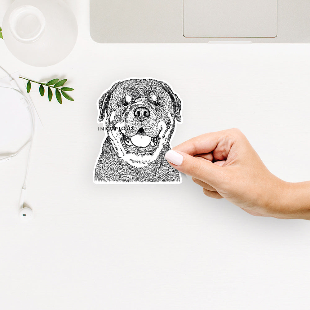 Titan the Rottweiler - Decal Sticker