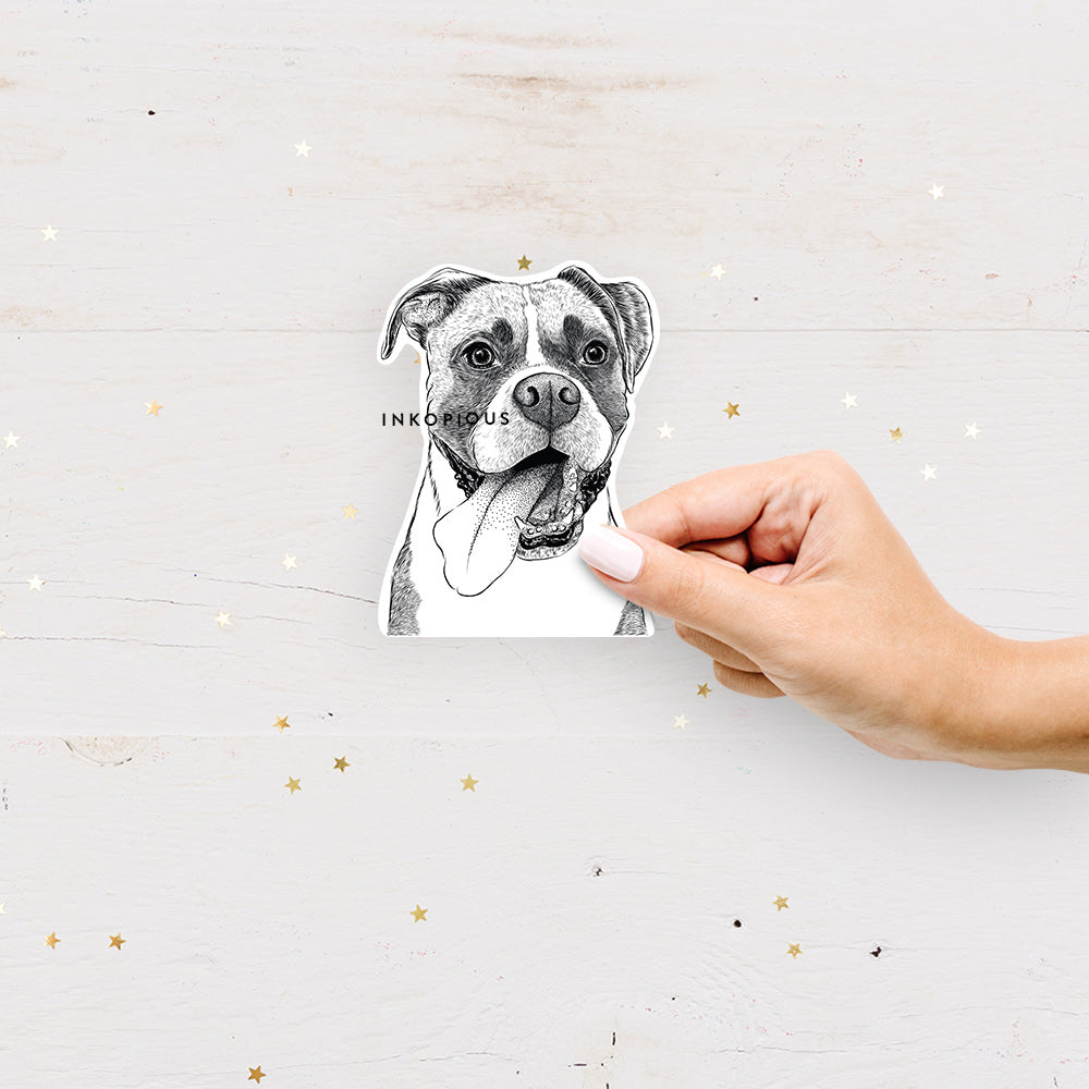 Tuckeroo the Boxer - Decal Sticker