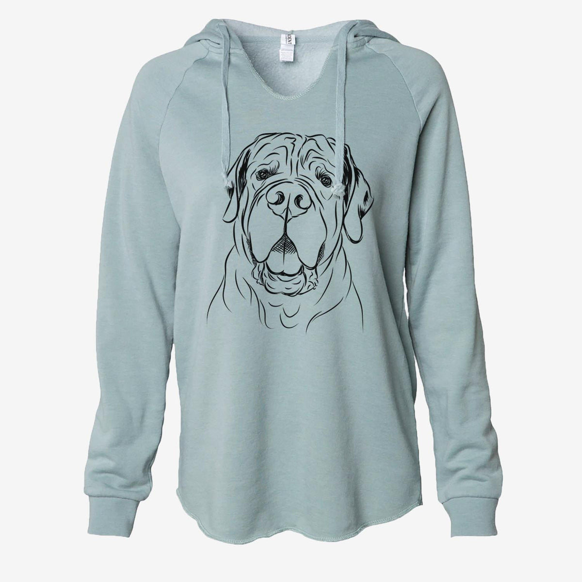 Tufton the English Mastiff - Cali Wave Hooded Sweatshirt