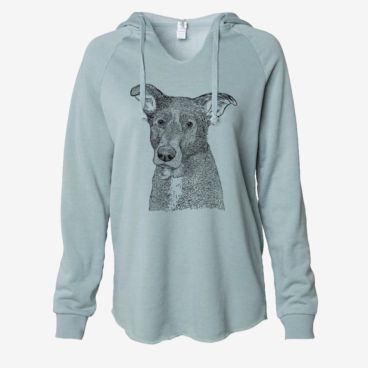Wilbur the Shepherd Mix - Cali Wave Hooded Sweatshirt