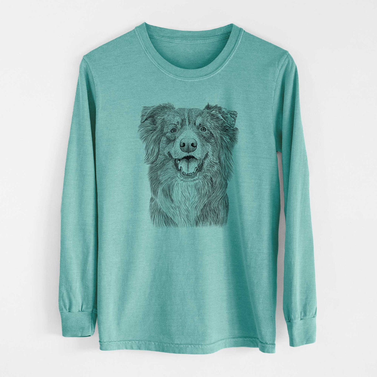 Bare Aussie Parker the Australian Shepherd - Heavyweight 100% Cotton Long Sleeve