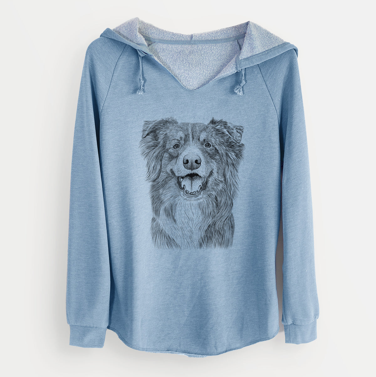 Bare Aussie Parker the Australian Shepherd - Cali Wave Hooded Sweatshirt