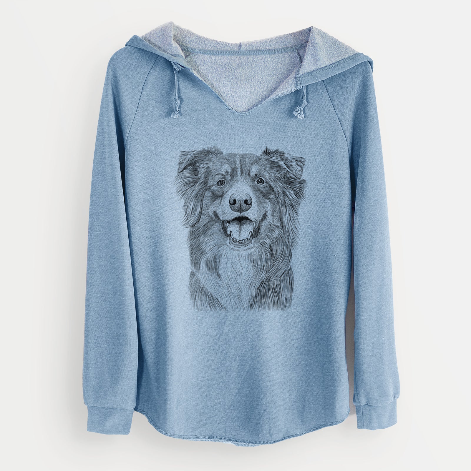 Bare Aussie Parker the Australian Shepherd - Cali Wave Hooded Sweatshirt
