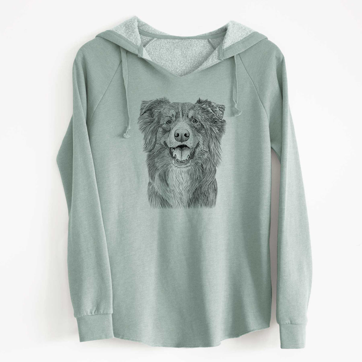 Bare Aussie Parker the Australian Shepherd - Cali Wave Hooded Sweatshirt