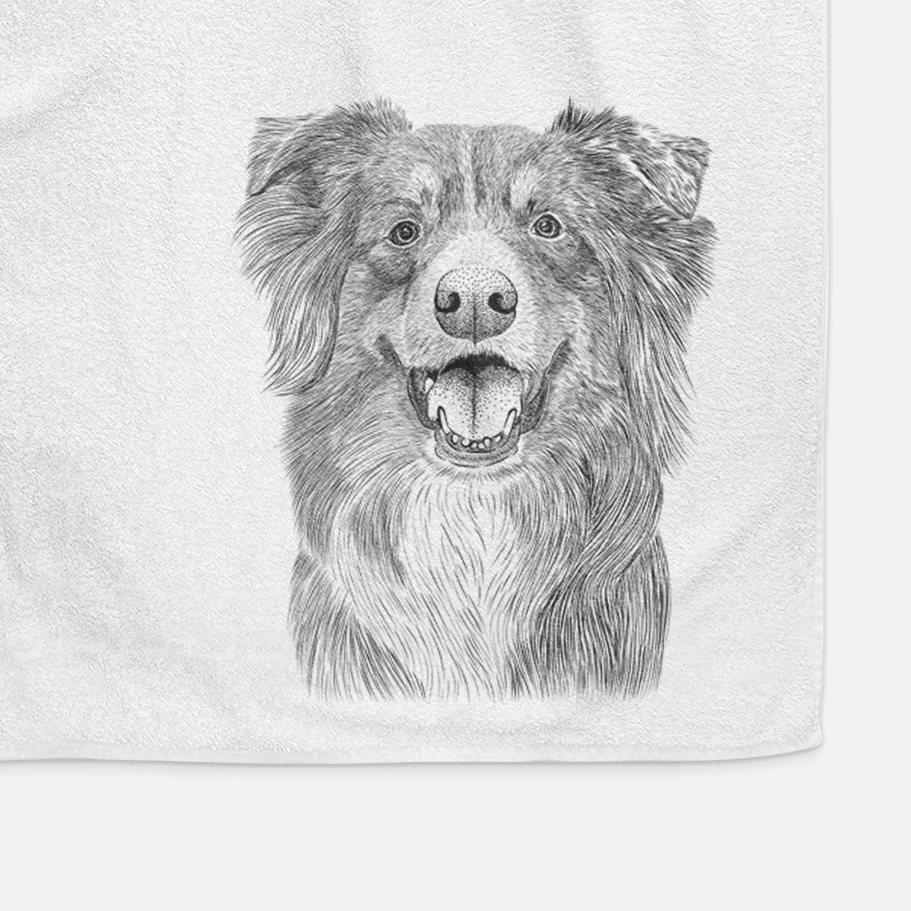 Aussie Parker the Australian Shepherd Decorative Hand Towel