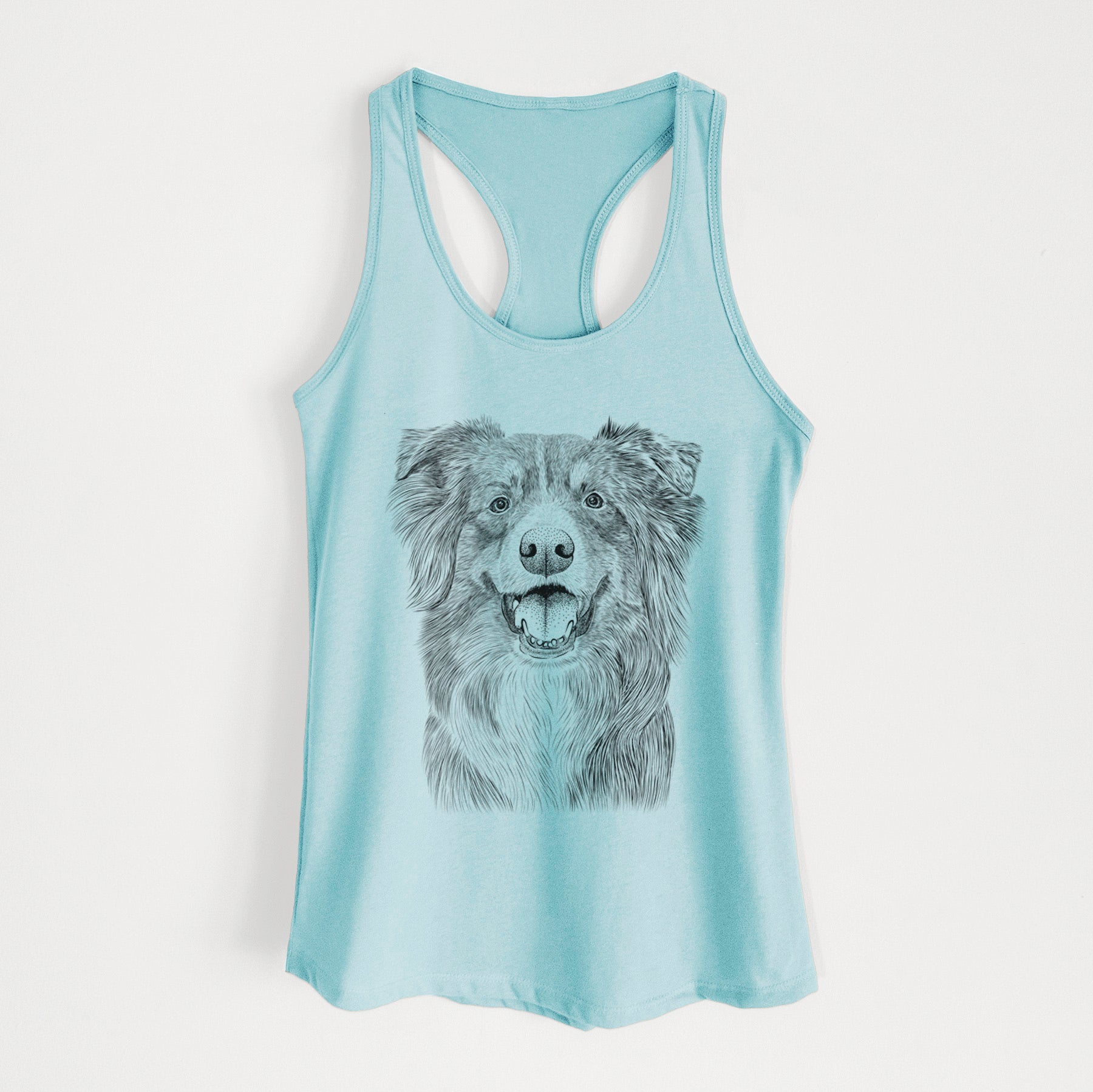 Aussie Parker the Australian Shepherd - Women's Racerback Tanktop