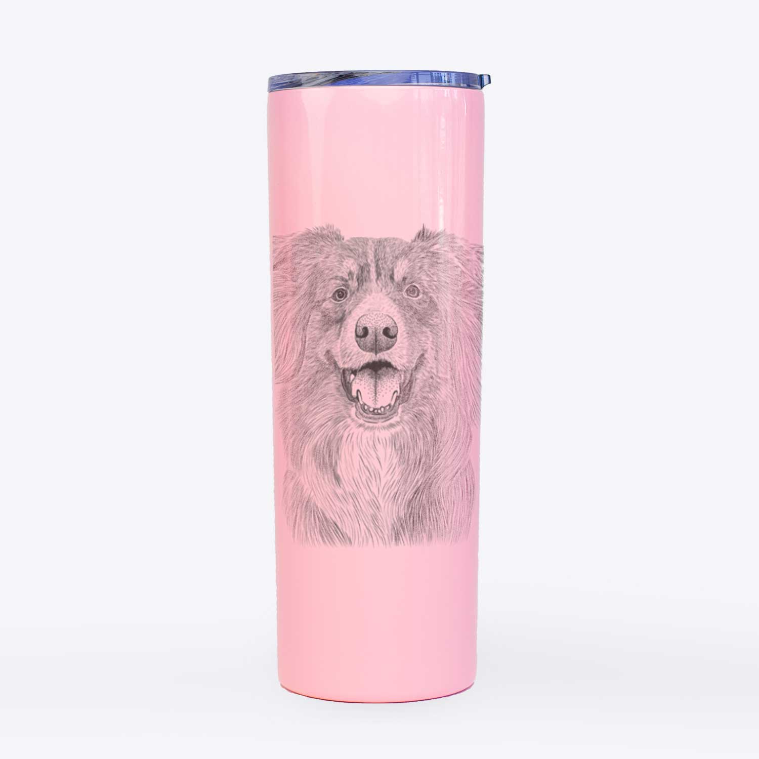 Aussie Parker the Australian Shepherd - 20oz Skinny Tumbler