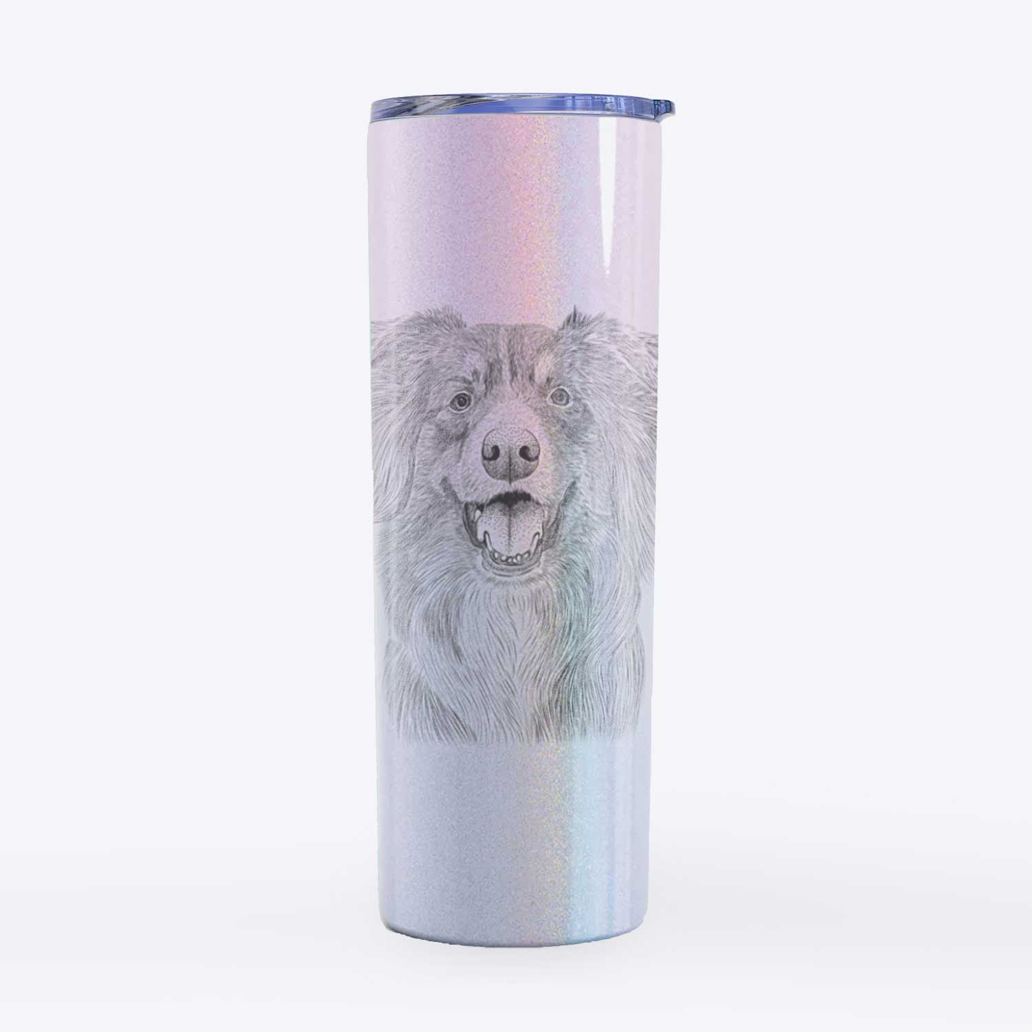 Aussie Parker the Australian Shepherd - 20oz Skinny Tumbler