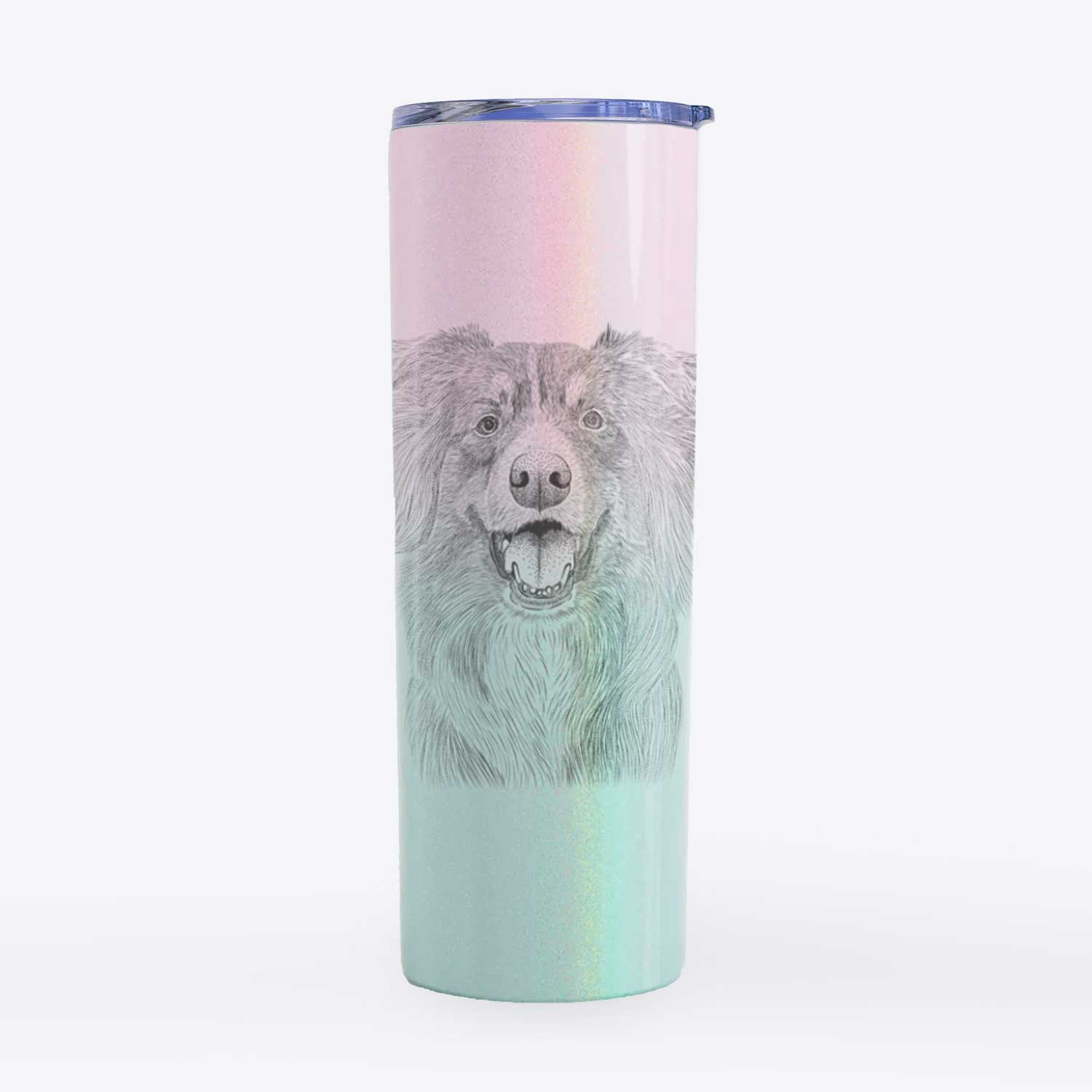 Aussie Parker the Australian Shepherd - 20oz Skinny Tumbler