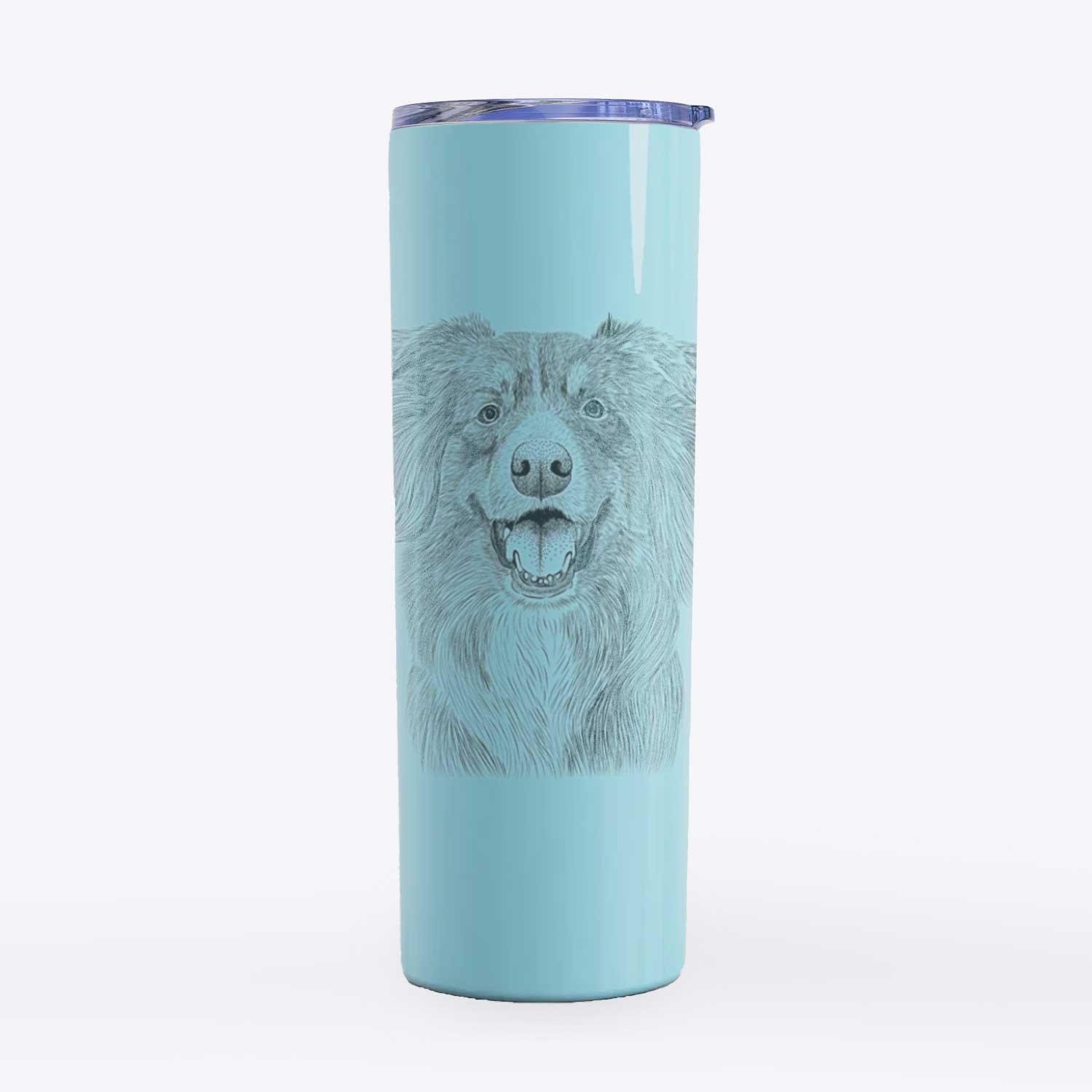 Aussie Parker the Australian Shepherd - 20oz Skinny Tumbler