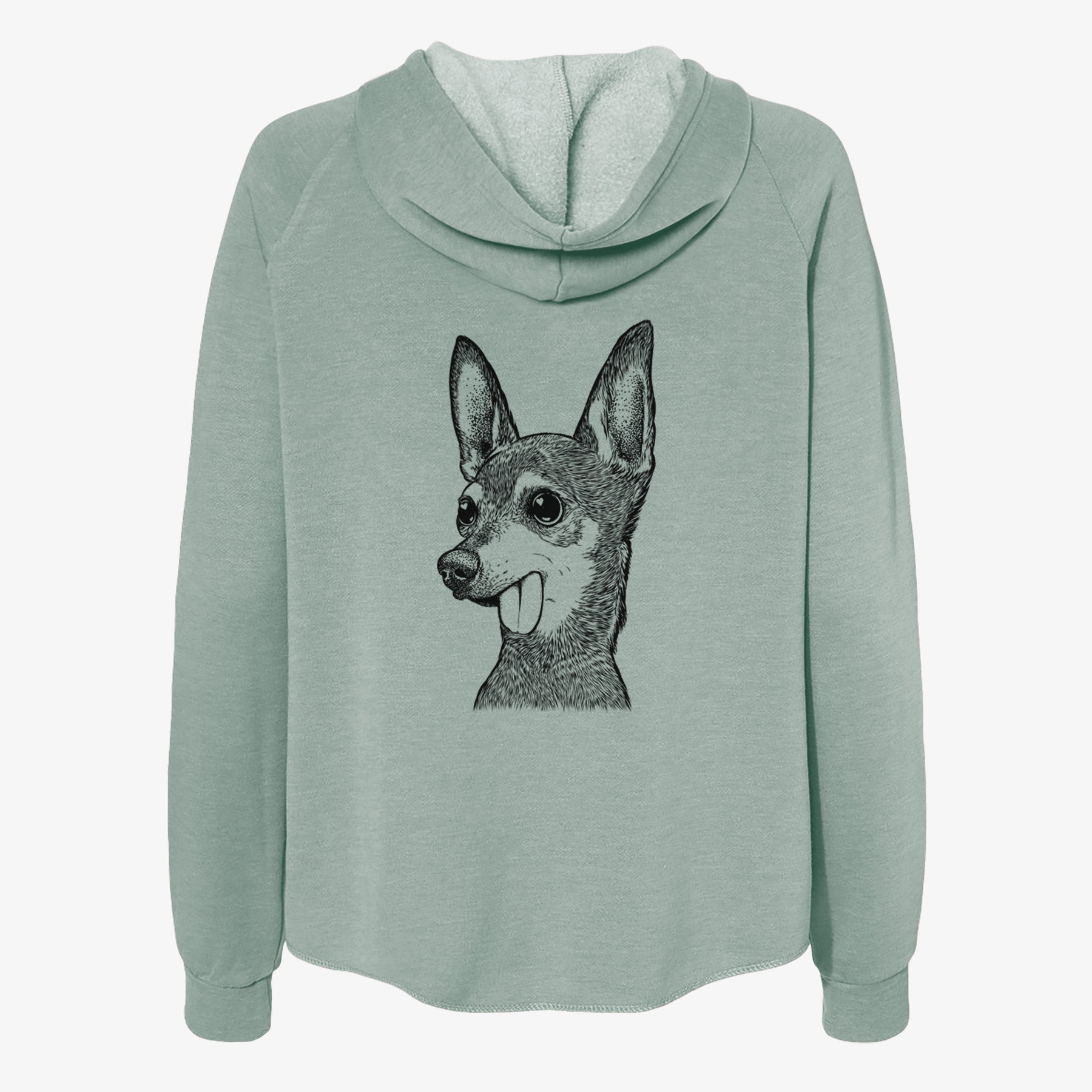 Aaron the Chihuahua - Women's Cali Wave Zip-Up Sweatshirt