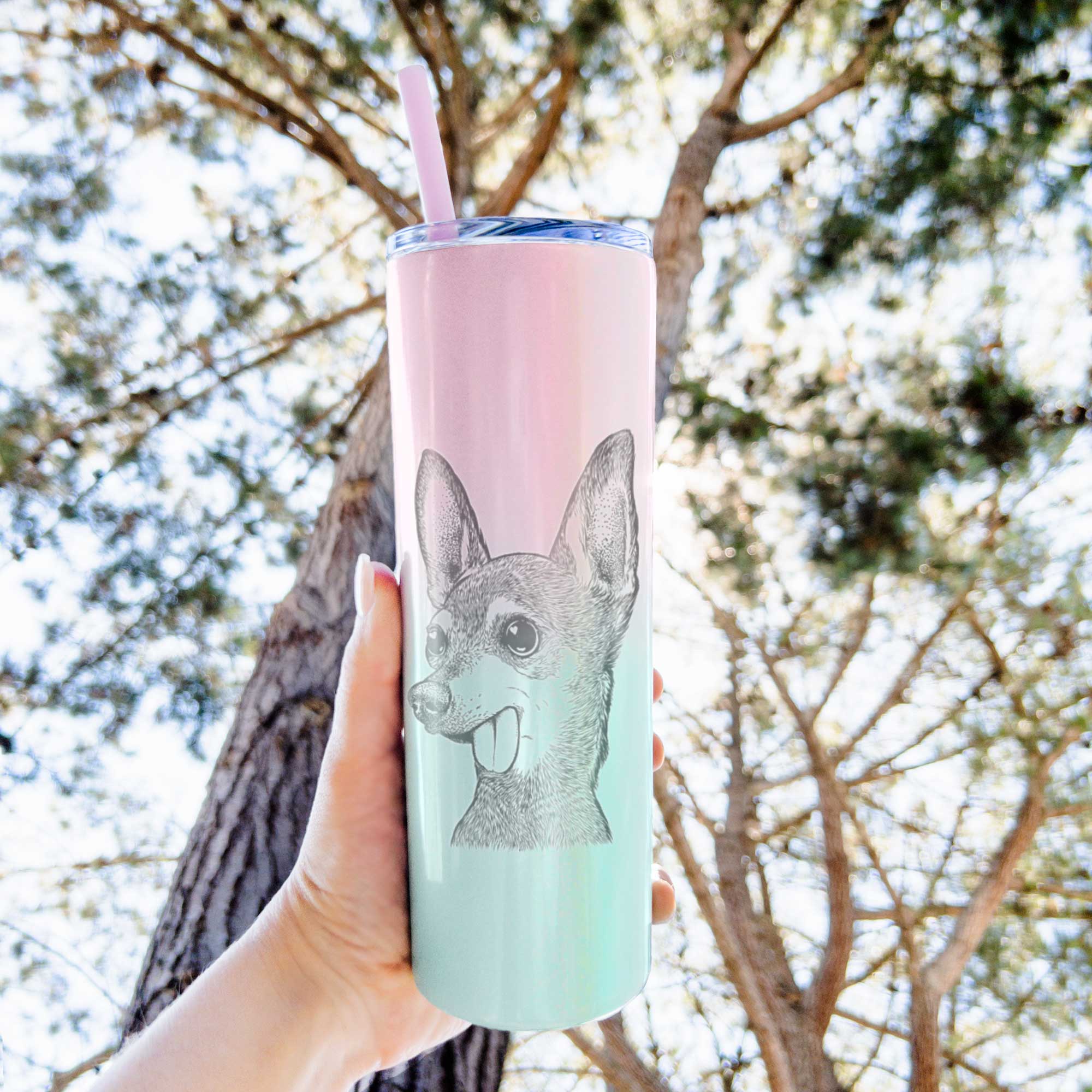 Aaron the Chihuahua - 20oz Skinny Tumbler