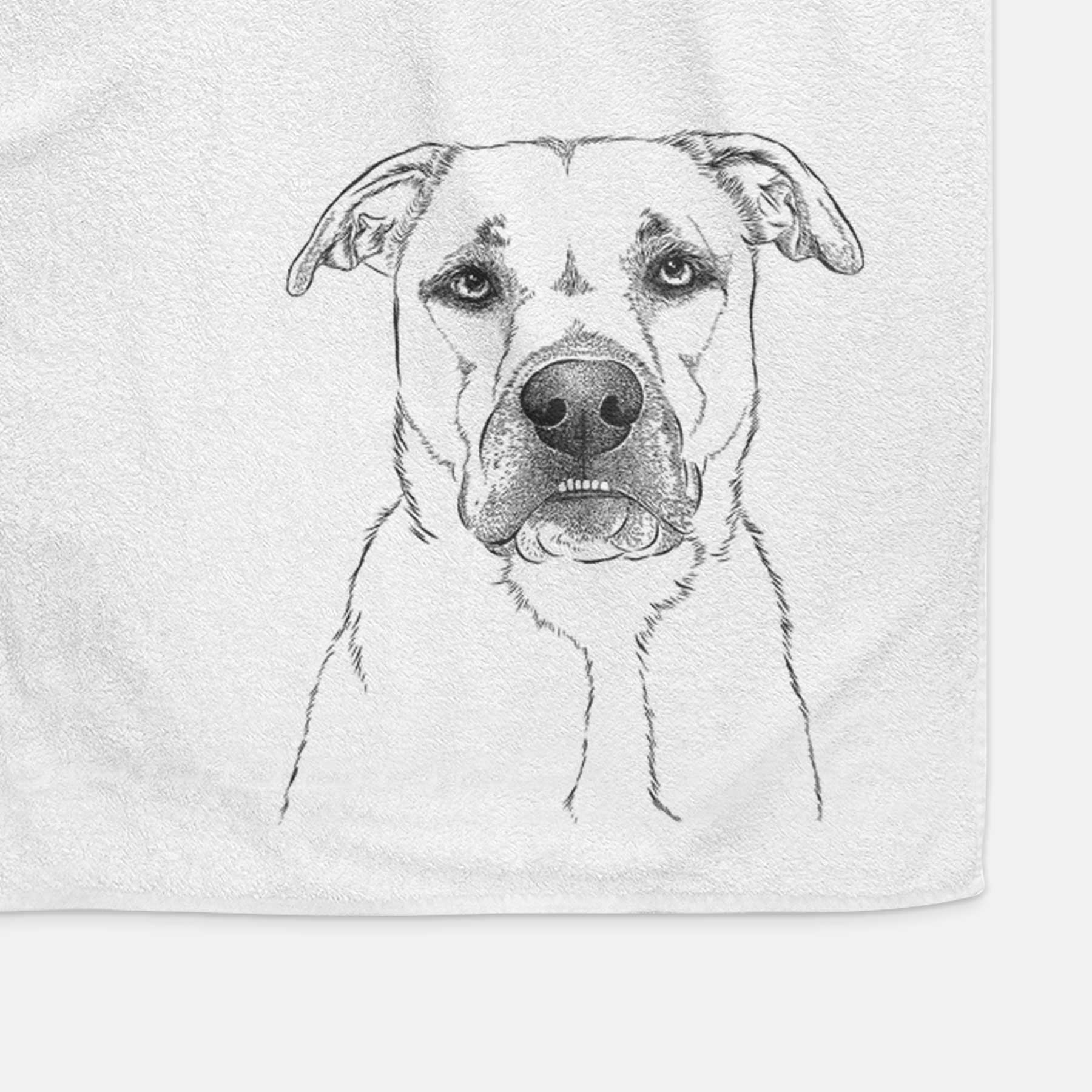 Abby the Boxer Beagle Mix Decorative Hand Towel