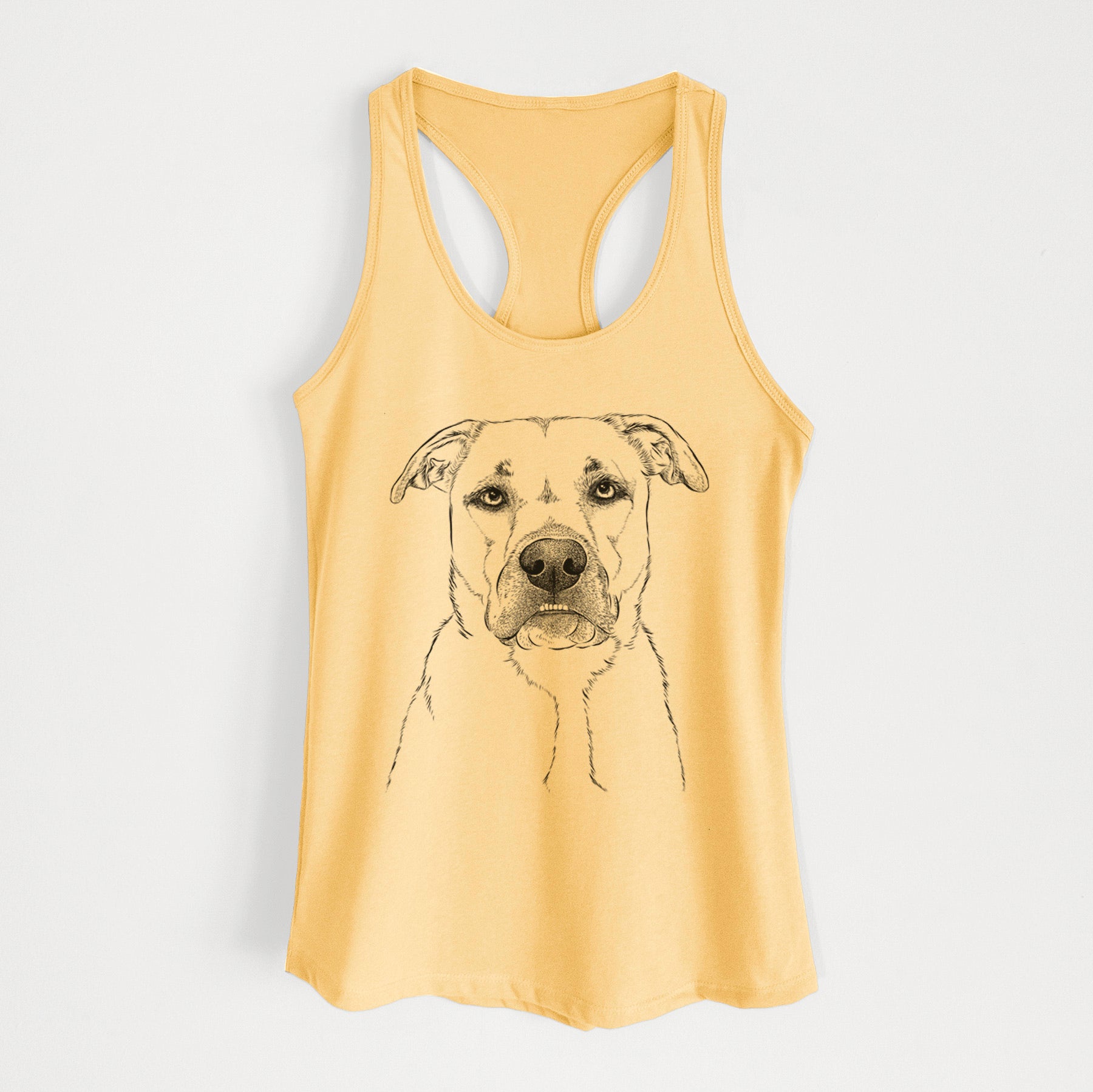 Abby the Boxer Beagle Mix - Women's Racerback Tanktop