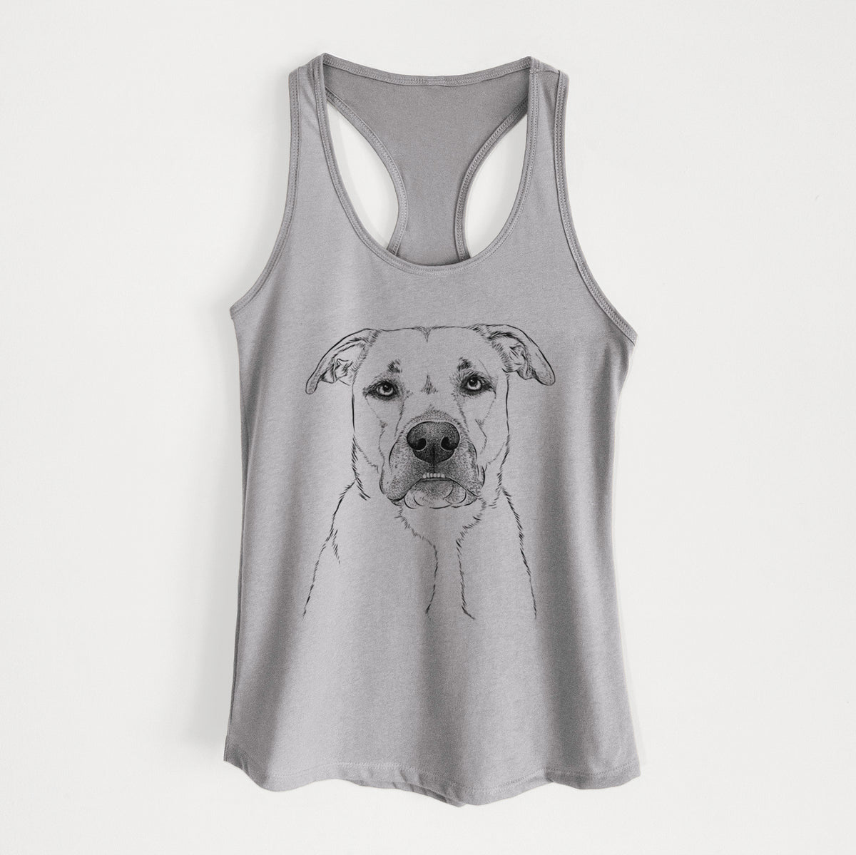 Abby the Boxer Beagle Mix - Women&#39;s Racerback Tanktop