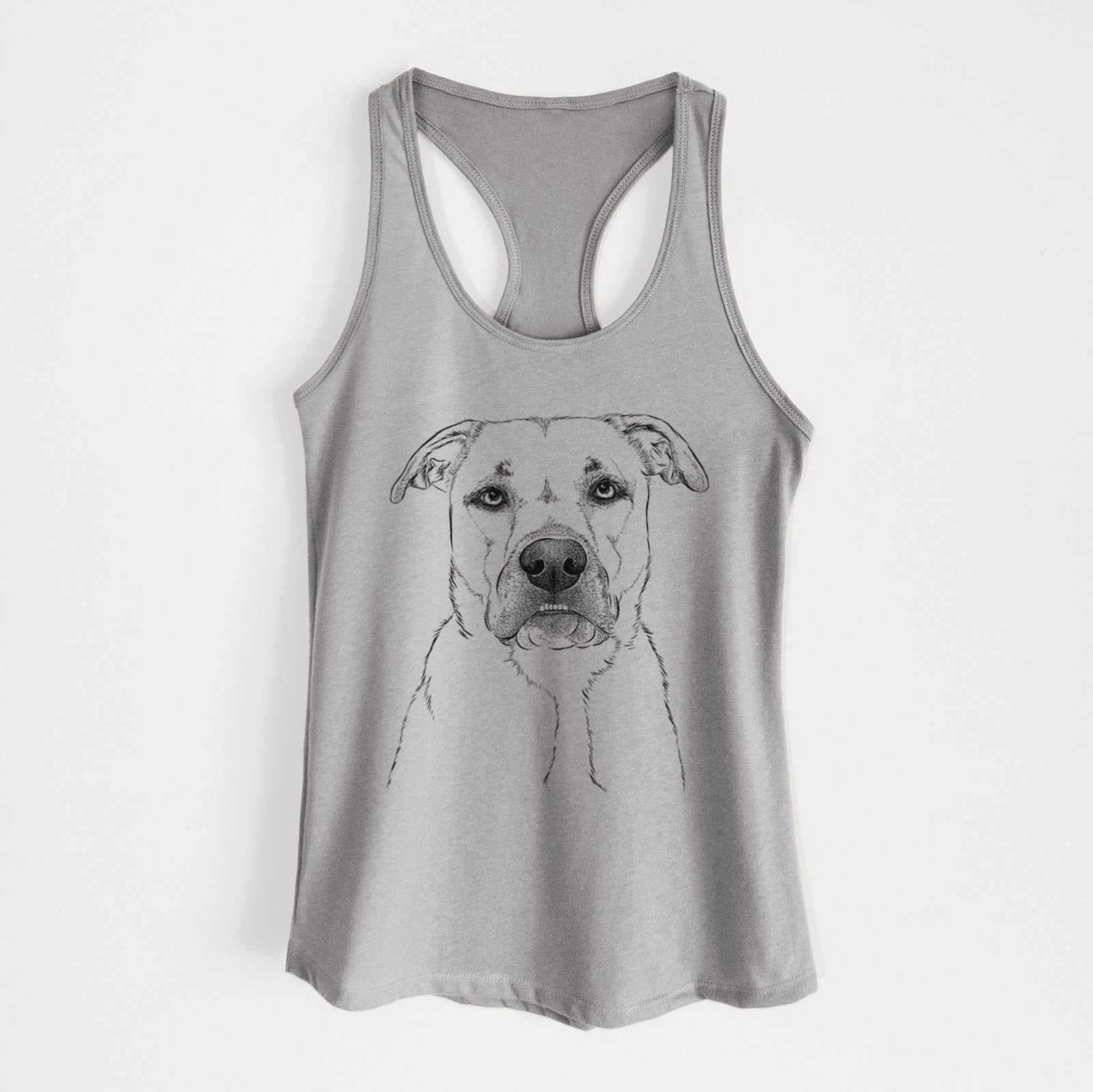 Abby the Boxer Beagle Mix - Women's Racerback Tanktop