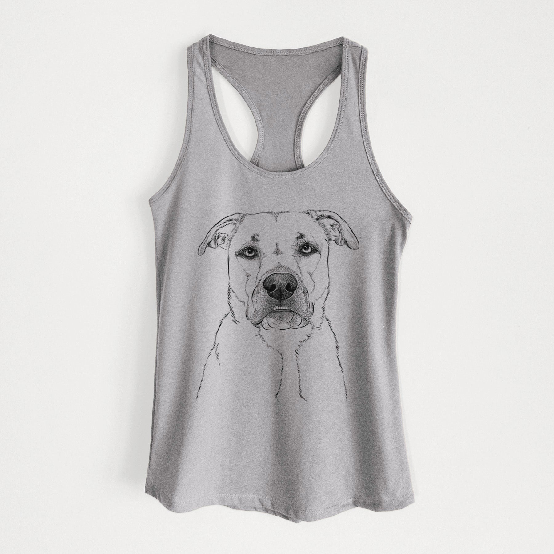 Abby the Boxer Beagle Mix - Women's Racerback Tanktop