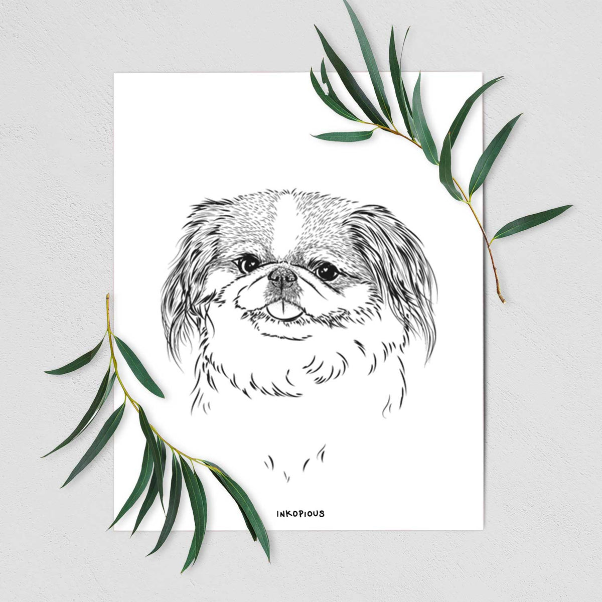 Abra Bean the Pekingese Art Print
