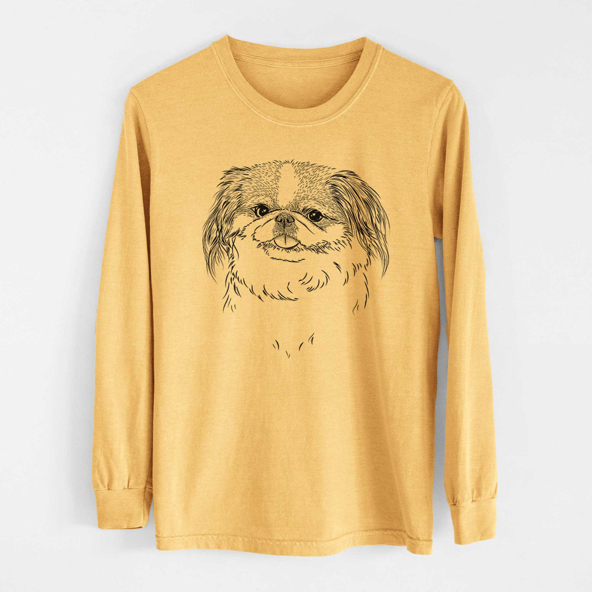 Bare Abra Bean the Pekingese - Heavyweight 100% Cotton Long Sleeve