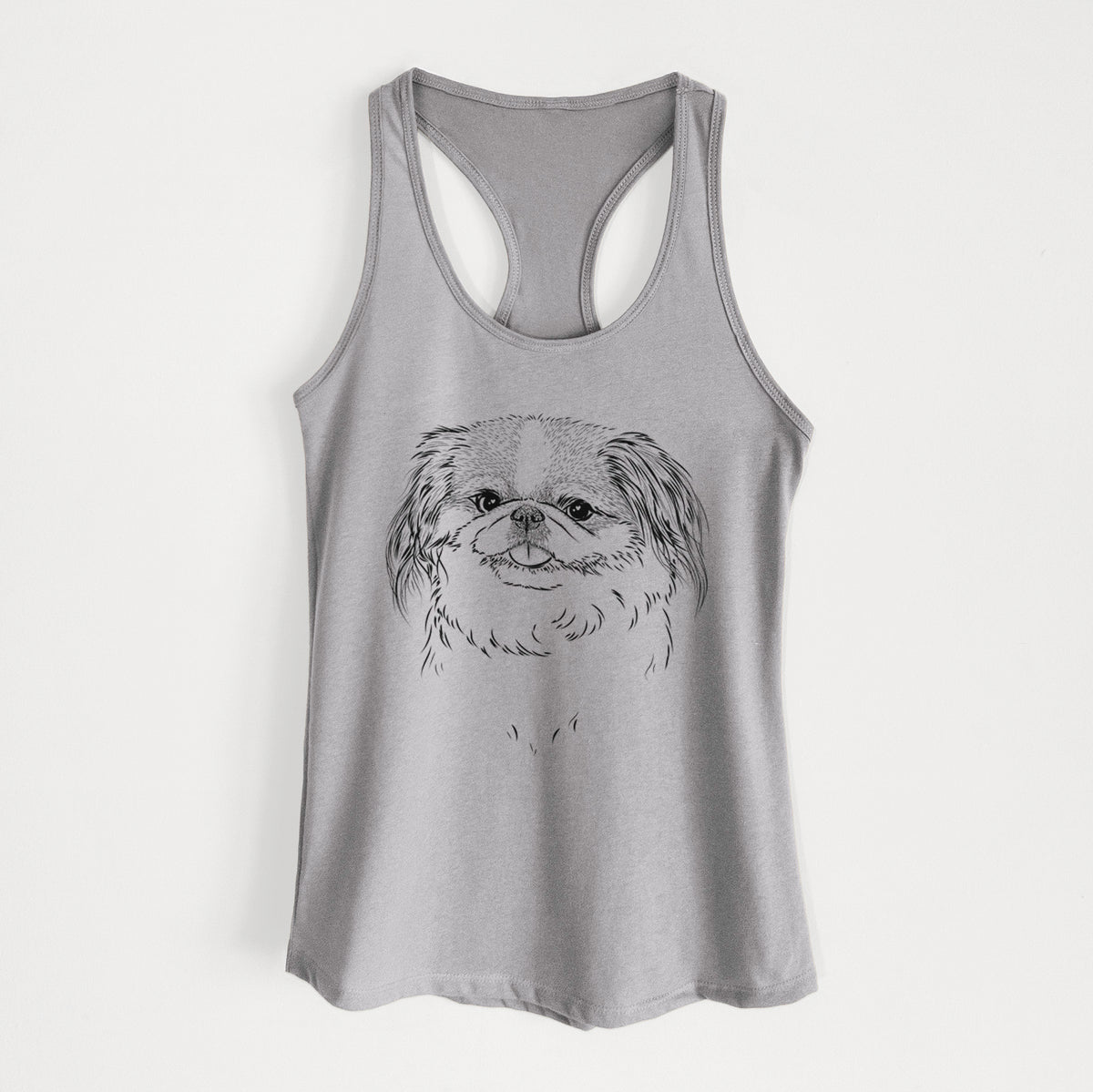 Abra Bean the Pekingese - Women&#39;s Racerback Tanktop