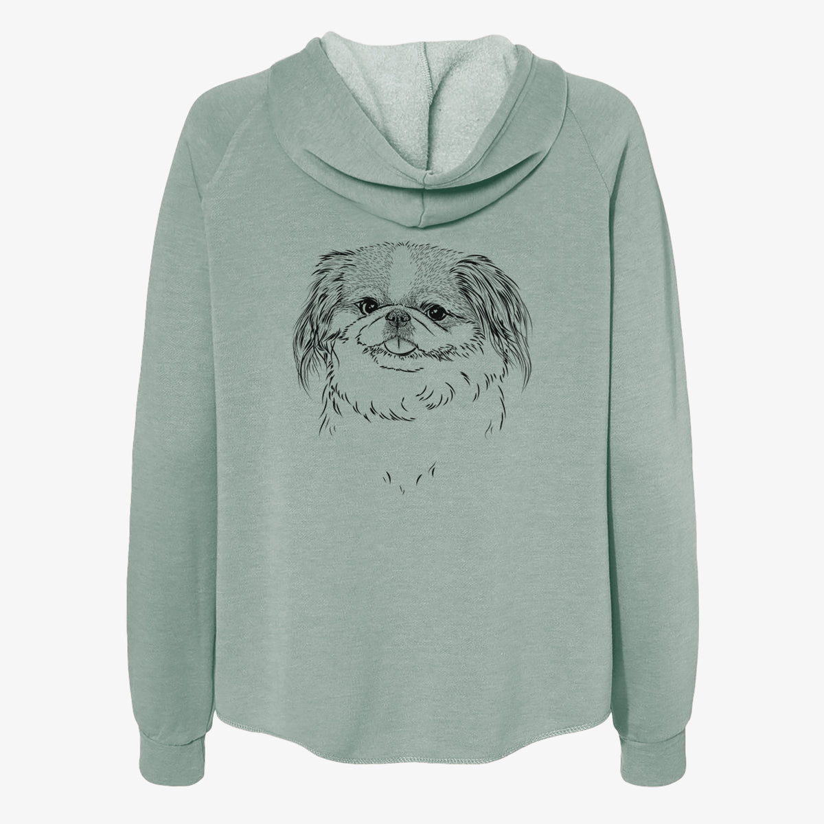 Abra Bean the Pekingese - Women's Cali Wave Zip-Up Sweatshirt