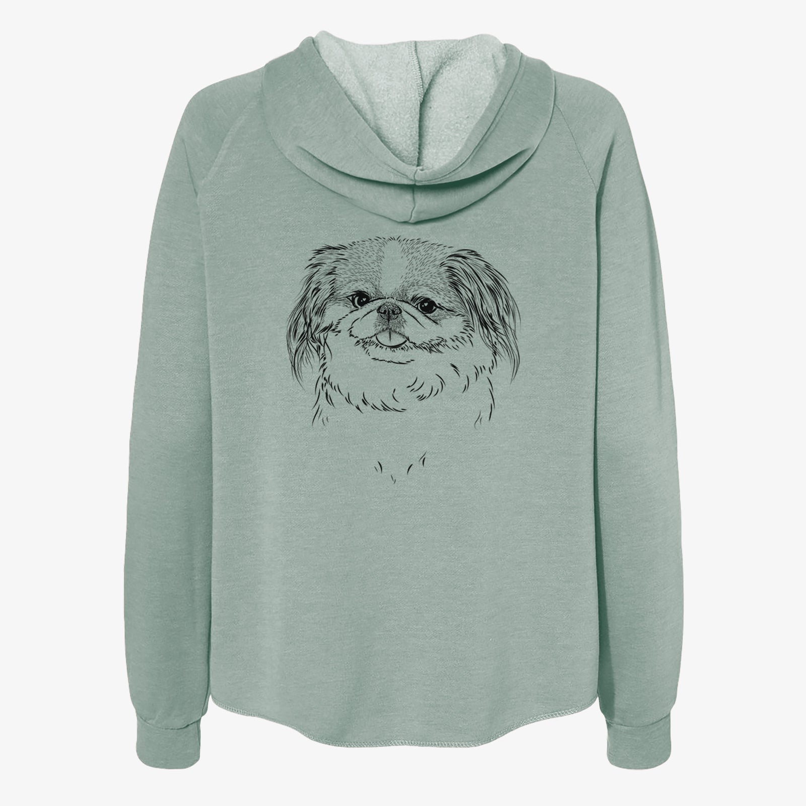 Abra Bean the Pekingese - Women's Cali Wave Zip-Up Sweatshirt