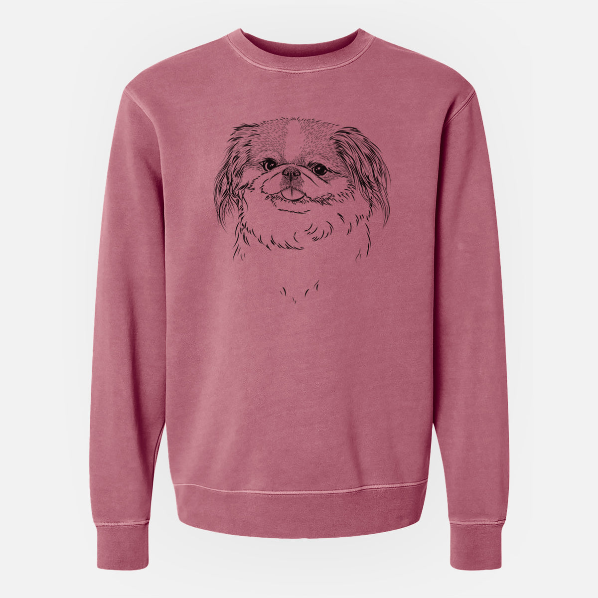 Bare Abra Bean the Pekingese - Unisex Pigment Dyed Crew Sweatshirt