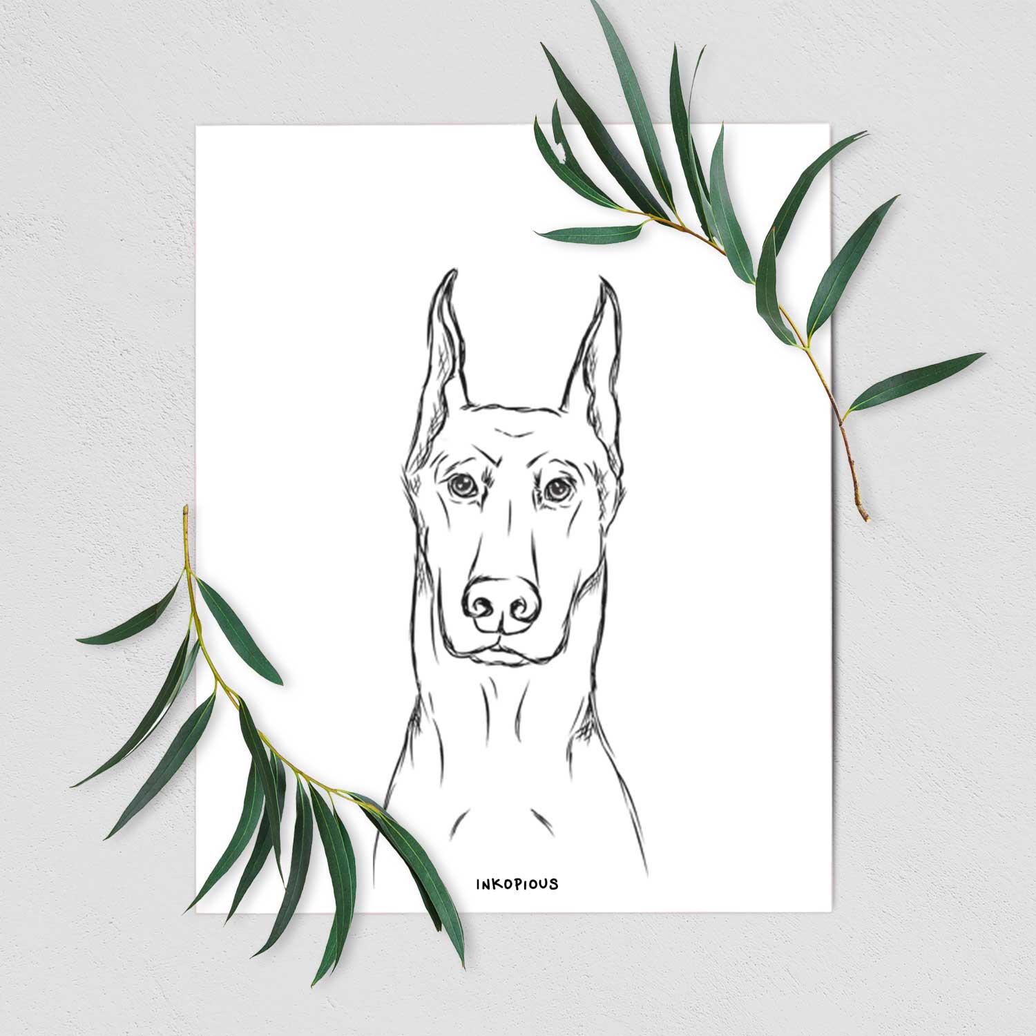 Ace the Doberman Pinscher Art Print