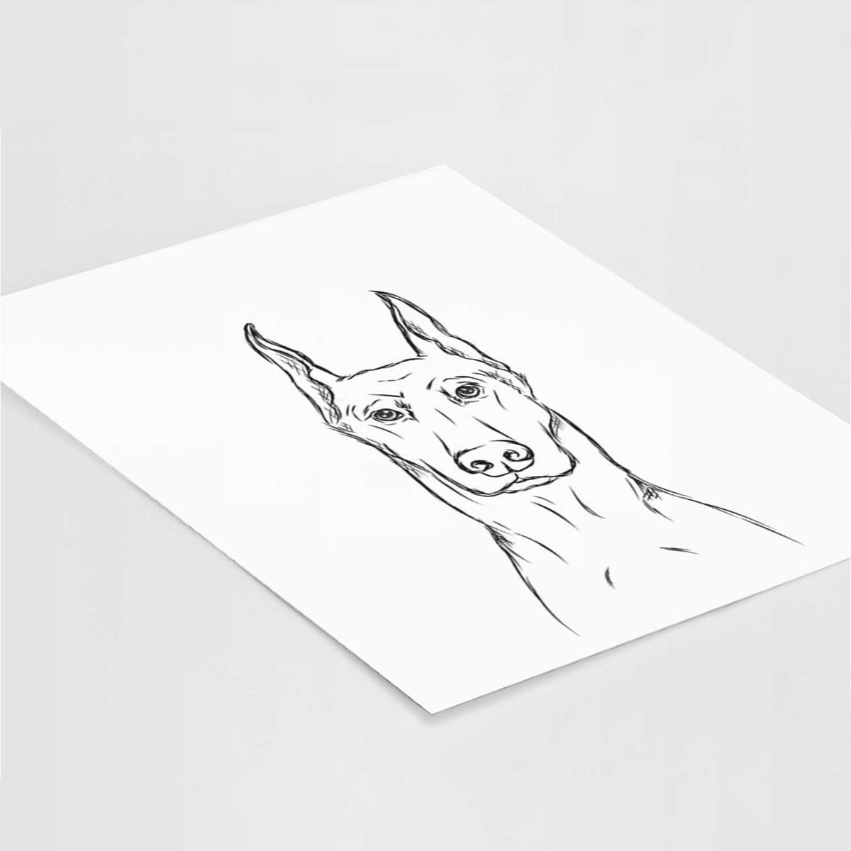Ace the Doberman Pinscher Art Print