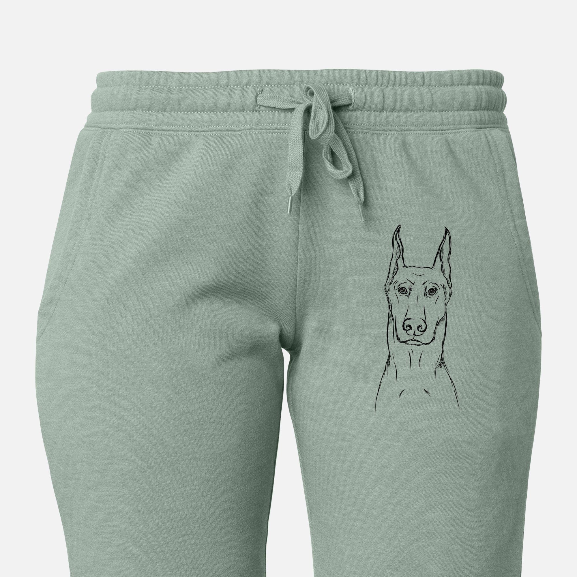 Ace the Doberman Pinscher - Women's Cali Wave Joggers