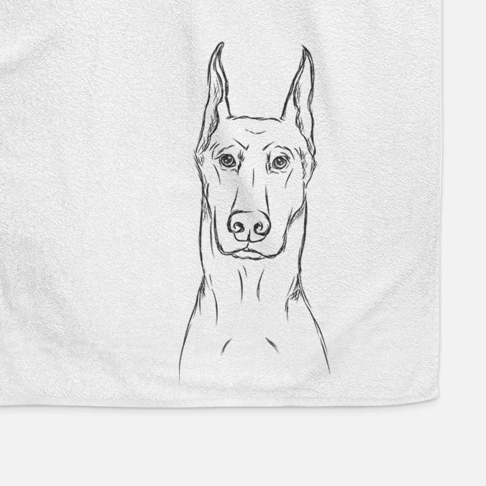 Ace the Doberman Pinscher Decorative Hand Towel