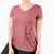 Bare Ace the Doberman Pinscher - Women's V-neck Shirt