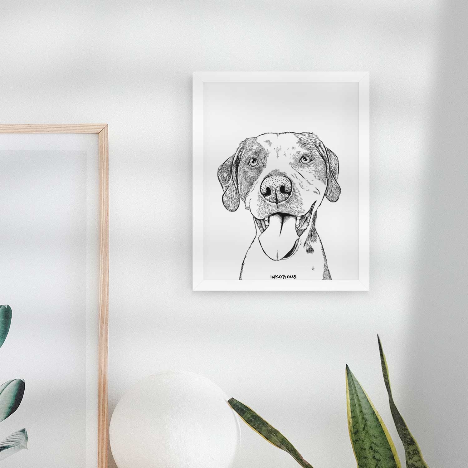 Ace Boogie the Mixed Breed Art Print