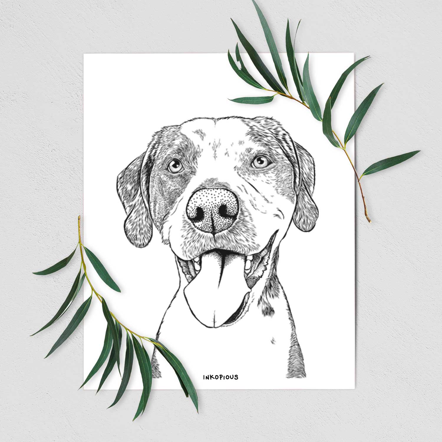 Ace Boogie the Mixed Breed Art Print