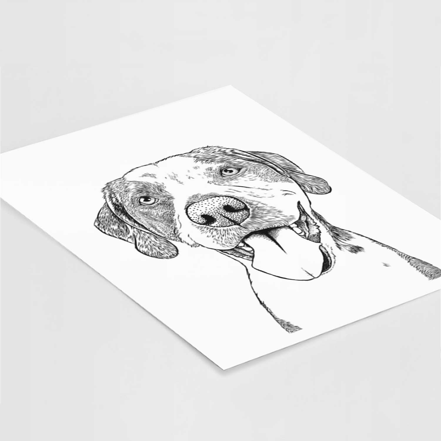 Ace Boogie the Mixed Breed Art Print