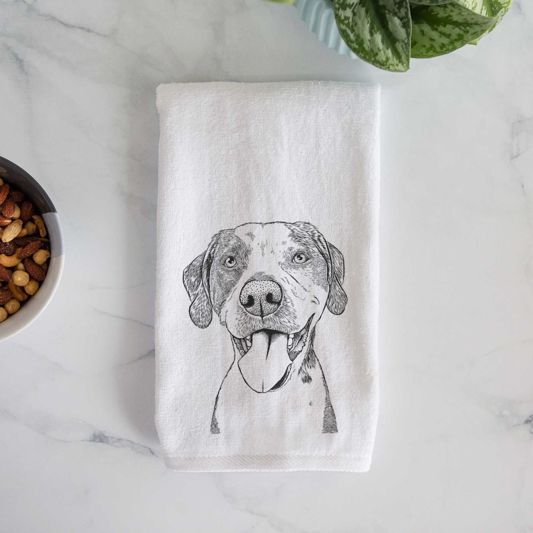 Ace Boogie the Mixed Breed Decorative Hand Towel