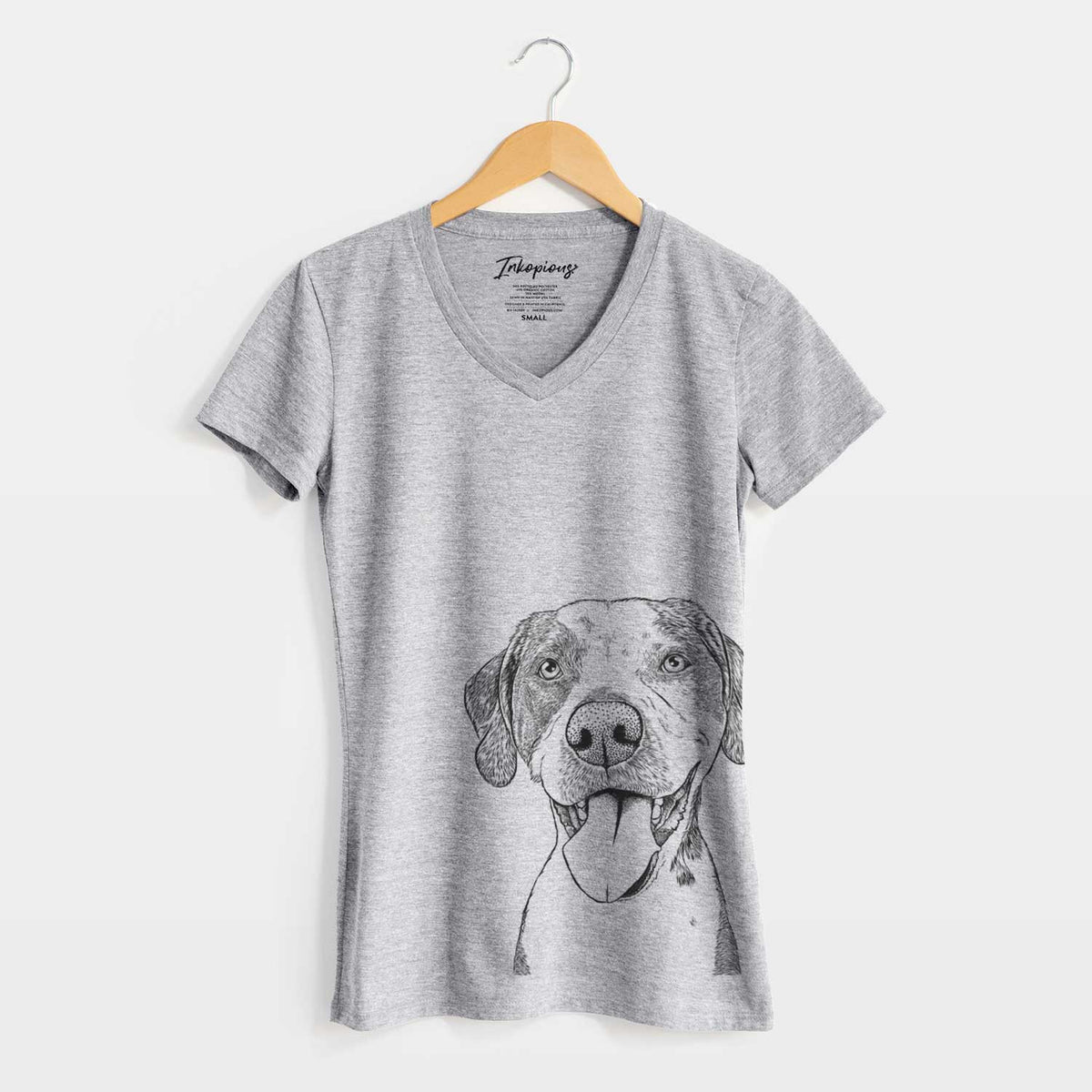 Bare Ace Boogie the Mixed Breed - Women's V-neck Shirt