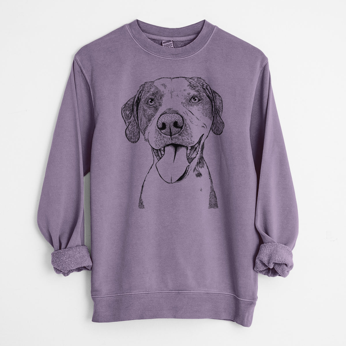 Bare Ace Boogie the Mixed Breed - Unisex Pigment Dyed Crew Sweatshirt
