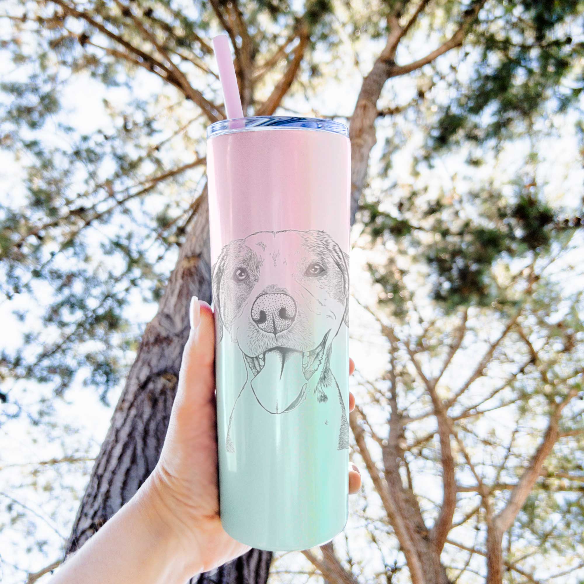 Ace Boogie the Mixed Breed - 20oz Skinny Tumbler